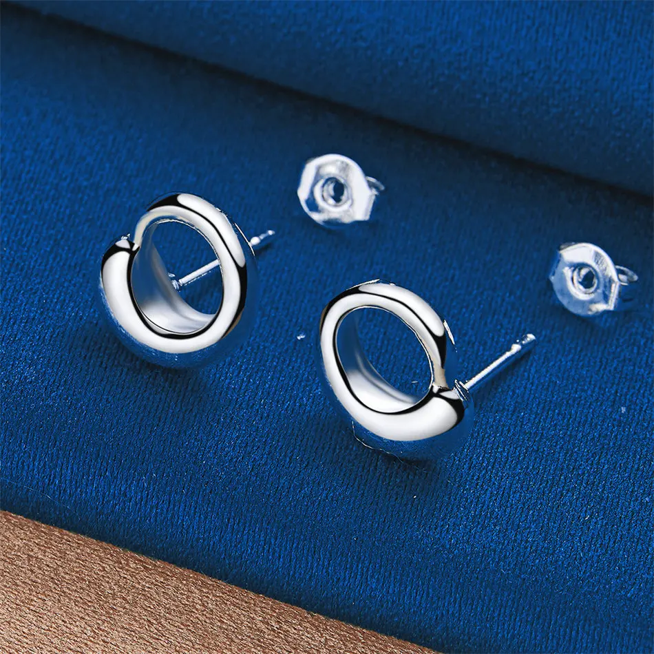 

Роскошные и изысканные круглые серьги из стерлингового серебра 925, модный женский темпераментный подарок, аксессуары для вечеринок, ювелирные изделия