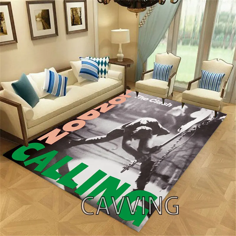 

The Clash Rock 3D Printed Carpet Flannel Rugs Anti-slip Large Rug Home Decoration for Living Room Bedroom Carpets Home Decor