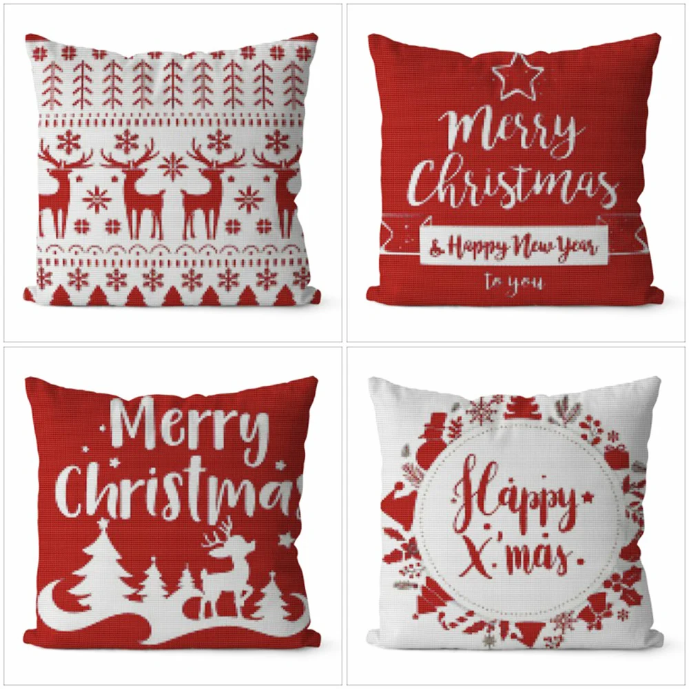 

Christmas Wreaths 11CT Cross Pillows Kits Printed Pattern Sewing Handmade Art Needlework Embroidery Room Decoration