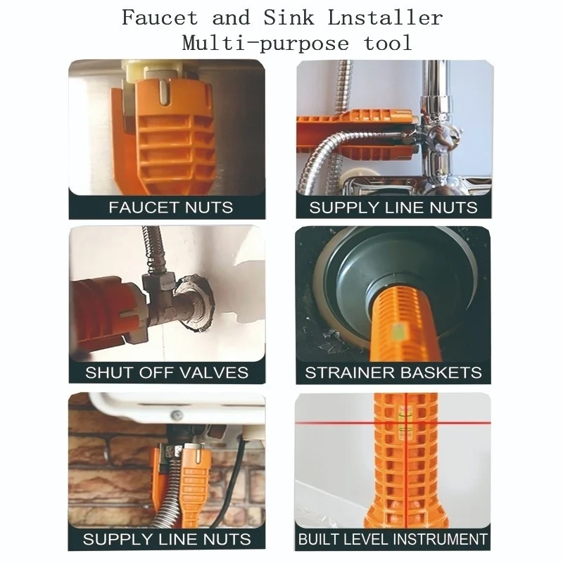 Multi-Functional Sanitary Wrench Pelvic Floor Leading Sleeve Disassembly Faucet Pipe Sink Sanitary Only Installation Tools