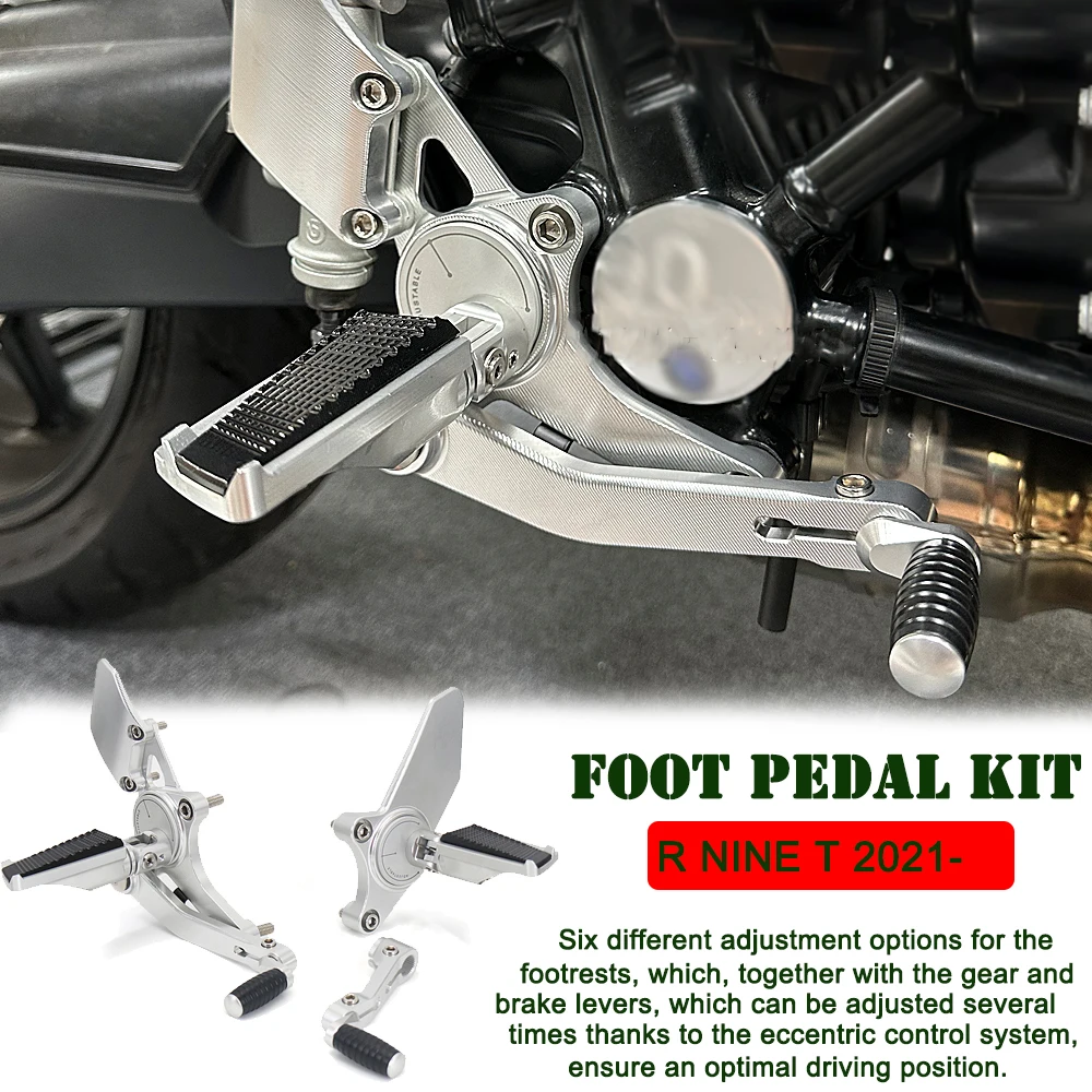 

New Motorcycle CNC Aluminum Foot Kit Rearsets Footrest Set For BMW R9T RNINET R NINET R NINE T RnineT R NineT 2021 2022 2023