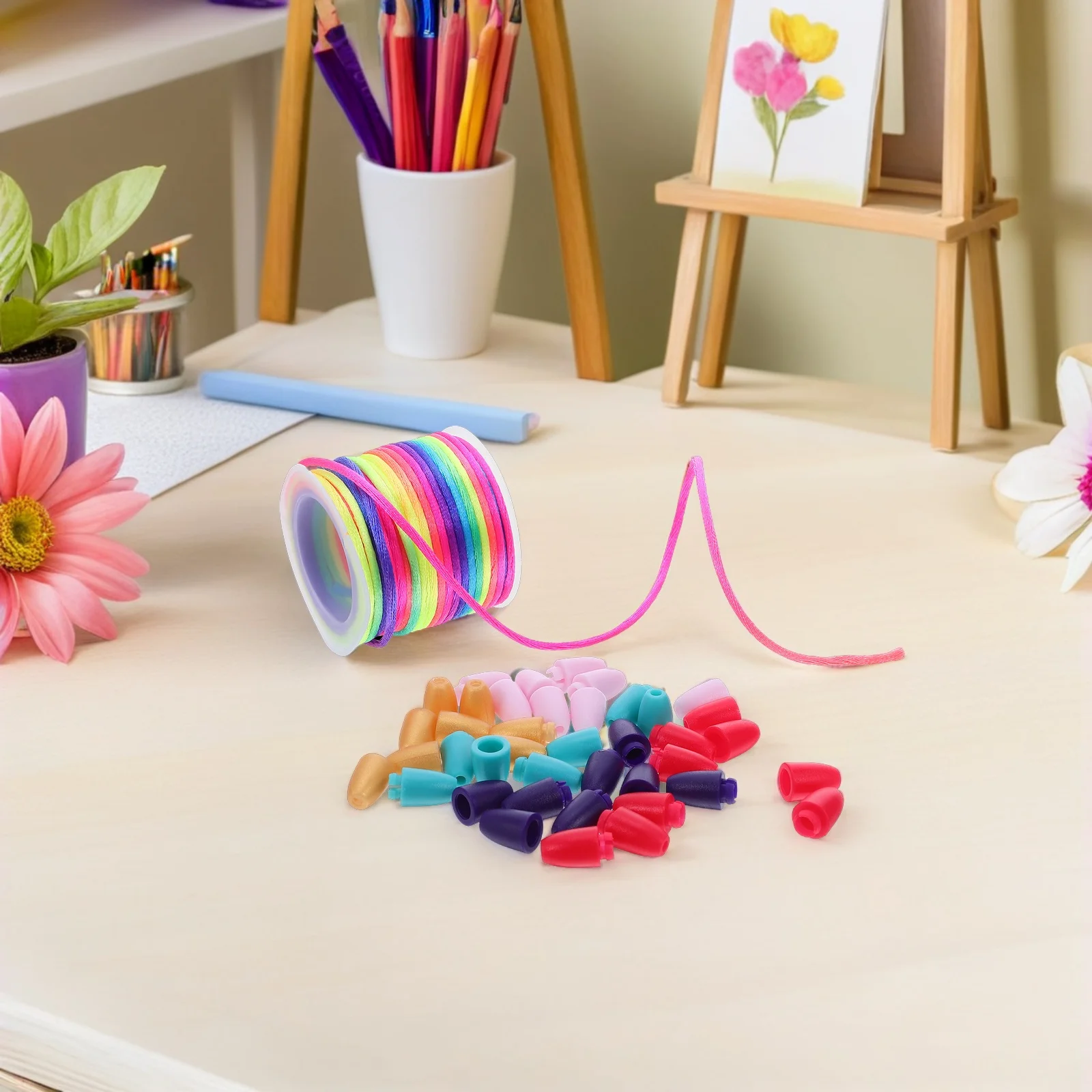 ตัวล็อคแบบปลดเร็วพลาสติกขนาด 24 มม. 10 ชิ้น 1 ชุด ตัวเชื่อมลูกปัดแบบถัง ตัวล็อคสายคล้องนิรภัย สำหรับทำสร้อยข้อมือ สร้อยคอ และเครื่องประดับ