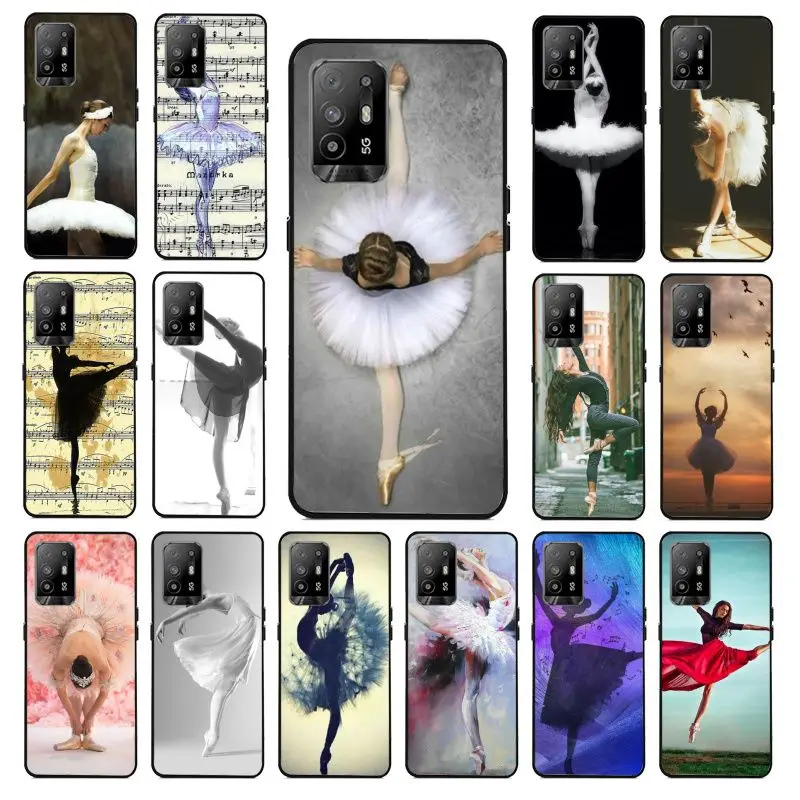 funda Ballet Dancer girl Phone cover For OPPO A74 A78 A94 A98 A54 A72 5G A57 A96 A53S 4G A9 A73 A53 2020 Cases coque