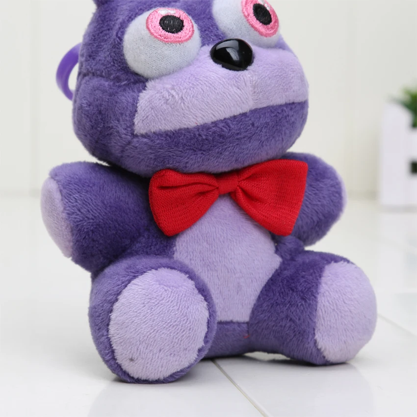 5 Stück Freddy Foxy Bonnie Chica Plüschtiere Schlüsselanhänger Anime Plüsch-Anhänger Gefüllte Plüschpuppen Spielzeug – Detail 4