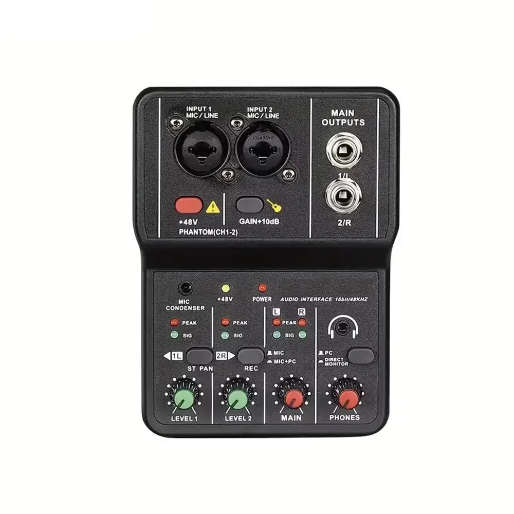 Q12 Bluetooth Geluidskaart Digitale Kleine 4-weg Mixer Professionele Stage Live Usb Mini Mixer