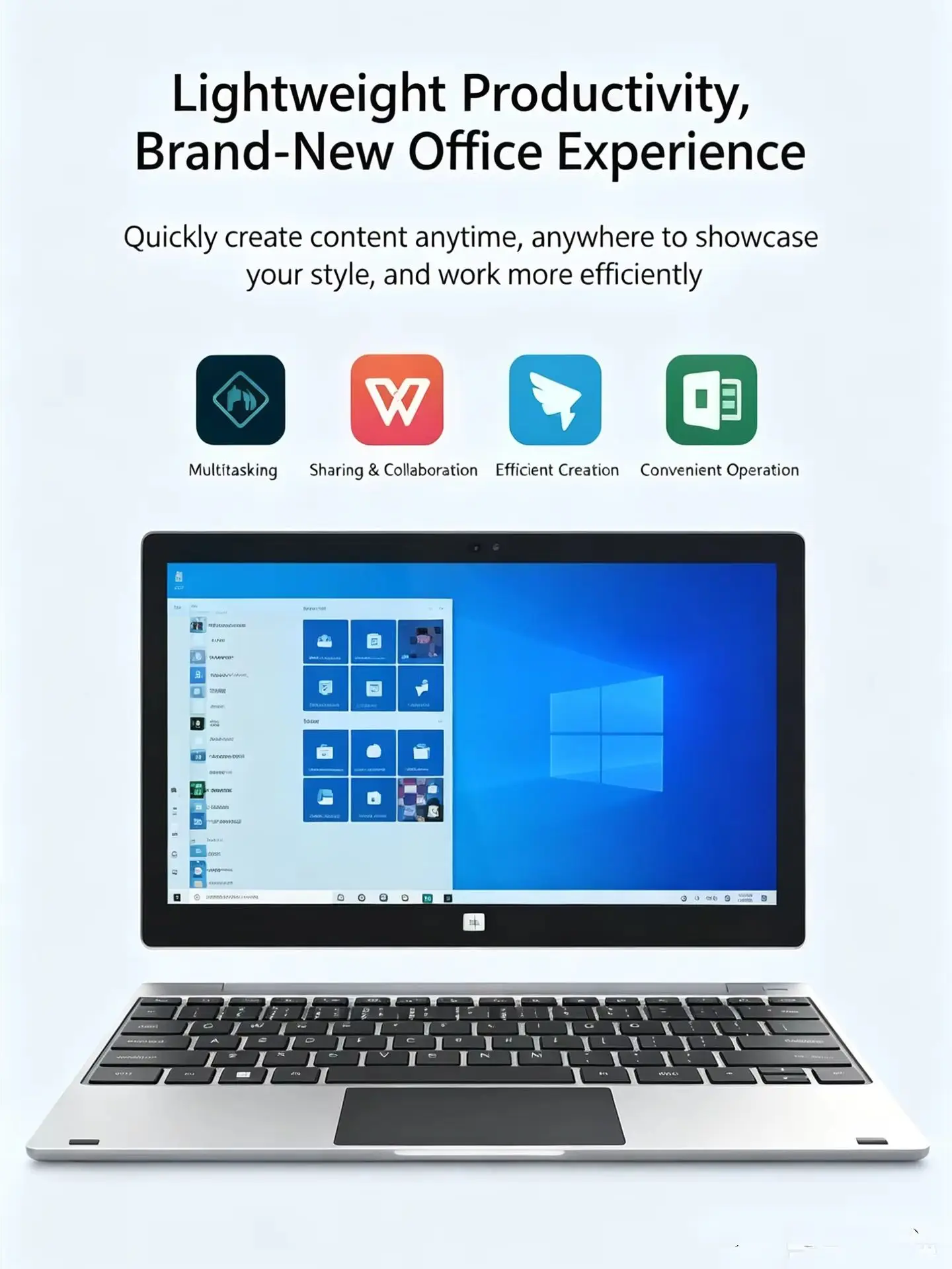 11.6 Inch 6GB RAM 128GB ROM Window 10 Intel Celeron E3950 CPU System 1920×1200 Tablet PC for Students & Business Office Work