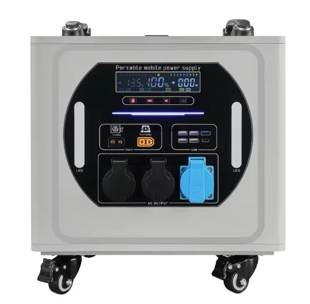 

AL-M 2000W/3000W Portable Power Bank Storage Large Trolley Case MPPT Industrial Vehicle Solar Panels