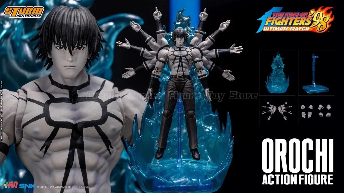 【متوفر】ألعاب العاصفة الأصلية SKKF04 YL BK ملك المقاتلين '98 أوروتشي 1/12 مجموعة نماذج زينة لشخصية الحركة #6