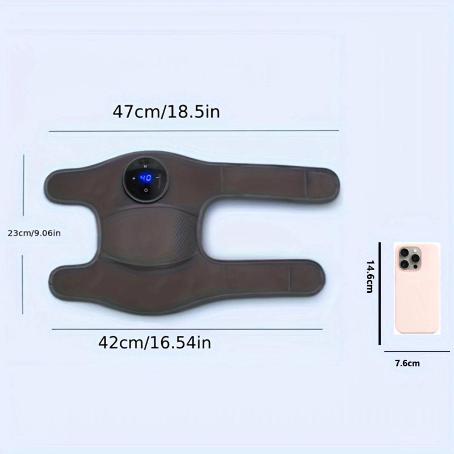 3-in-1 Adjustable Heat & Massage Strap for Shoulder, Knee, Elbow - Muscle Relief, Portable Design, Versatile Fit, Digital Interf