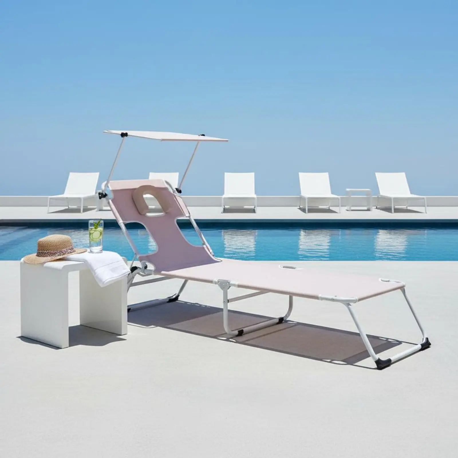 

Face down Tanning Chair Sturdy Duty Face down Tanning Cot Reclining Patio Bed No Assembly Required Sun Lounger Breathable