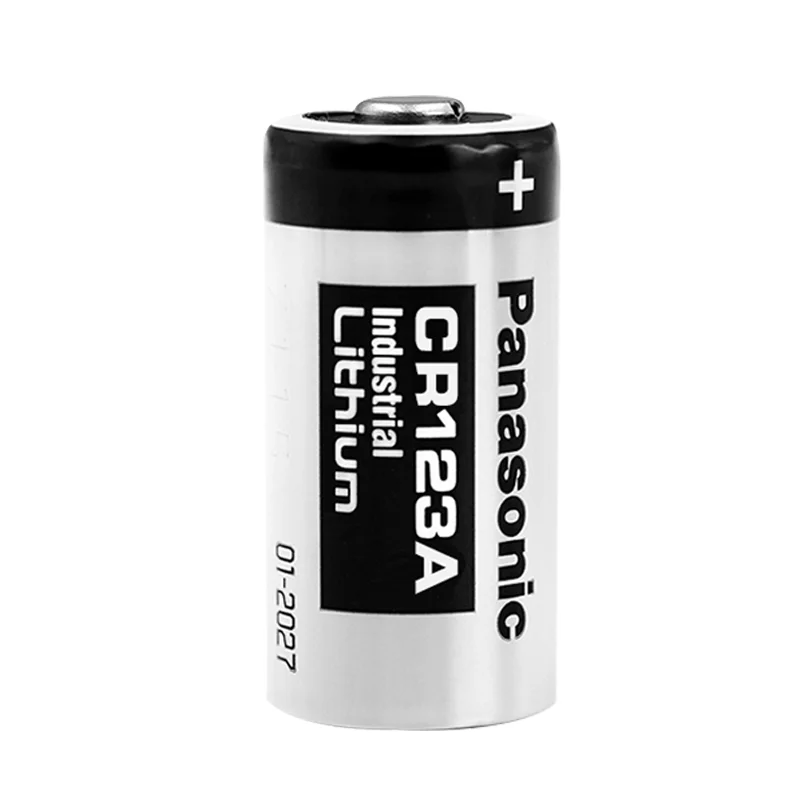 Panasonic CR123A lithium battery3V nadaje się do inteligentnego dalmierza laserowego z alarmem dymnym