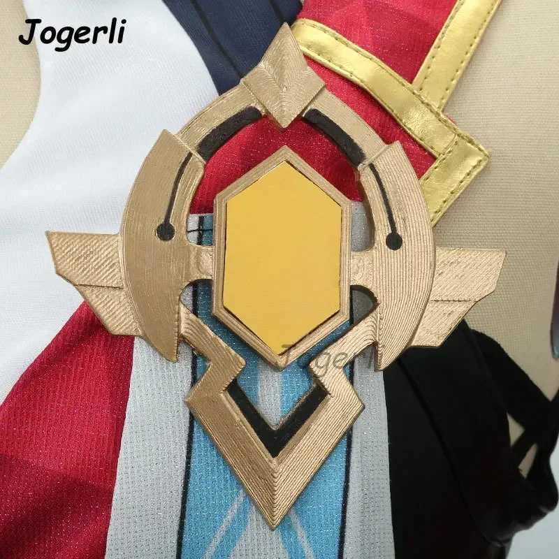 Jogerli Honkai: disfraces de Cosplay de topacio de Star Rail, disfraz de cuero Pu para mujer, traje de juego de rol, peluca, ropa de Halloween; 6,r'8;p'