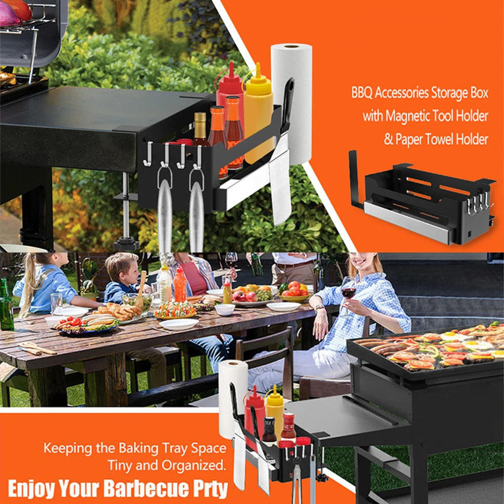 Effortless Setup Lightweight And Portable BBQ Storage Bracket For On Go Grilling Excellent