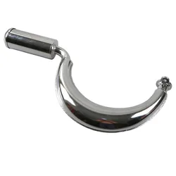 Half Moon Banana Exhaust Muffler Pipe Steel for 2 Stroke 49cc 60cc 66cc 80cc Engines Motorized Bicycle