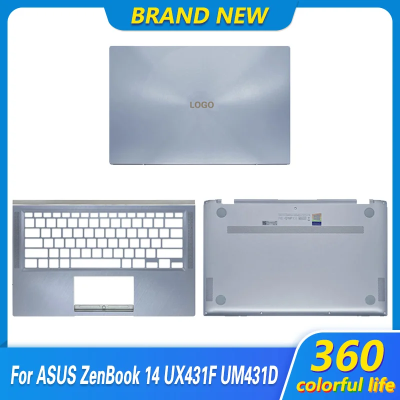 

Новинка 95%, задняя крышка ЖК-дисплея для ASUS ZenBook 14 UM431D RM431D UX431F UM431DA BX431 U4500 U4500F, Упор для рук, Верхняя Нижняя крышка