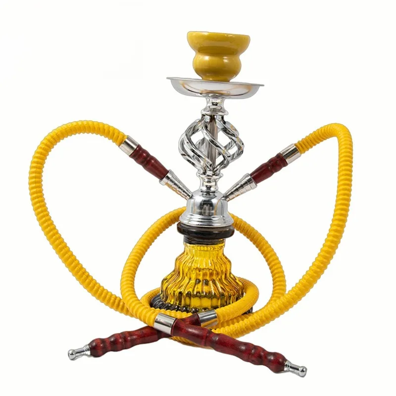 Single and double tube small twist ball hookah glass accessories Arab hookah bong hook view 4