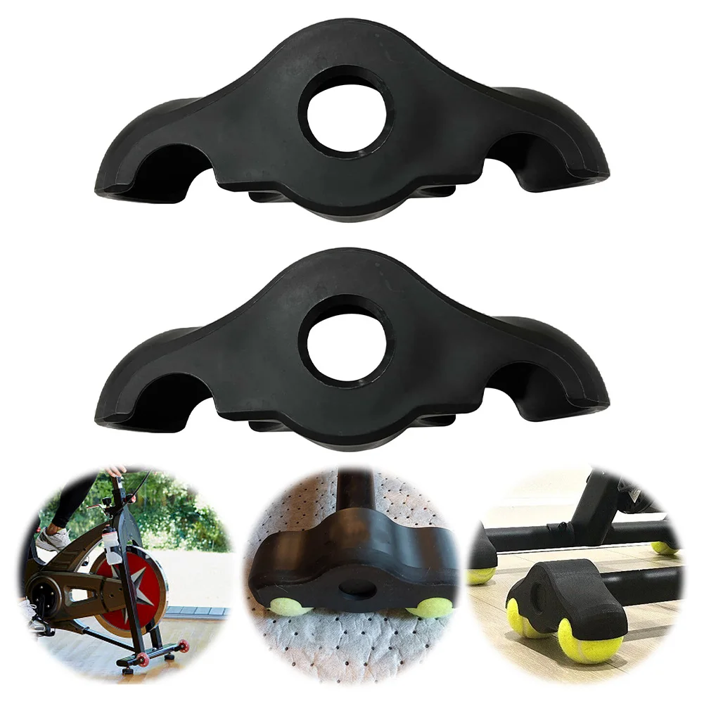 2/4pcs Cycling Bike Foot Pads Rocker Plate Feet Indoor Cycling Foot Pads Tennis Ball Foot Pads for Wahoo Kickr Core Fitness Tool