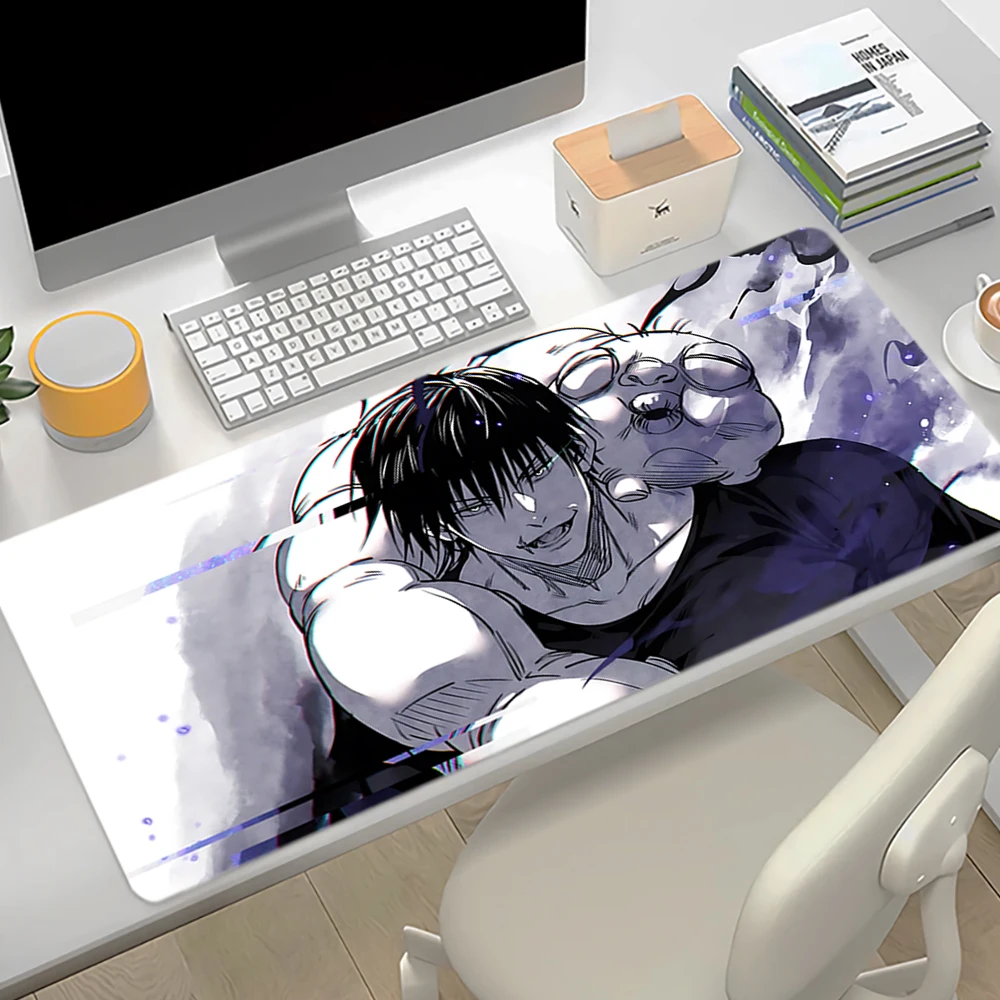 Toji Fushiguro Anime Mouse Pad J-Jujutsu Kaisen Manga Style HD Print Large Desk Mat Non-Slip Rubber Laptop PC Keyboard Pad