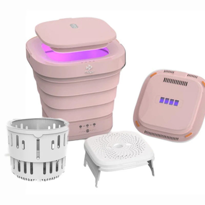 Moyo Gấp Máy Giặt Có Thể Bổ Sung Thêm 70 °C Nước Để Khử Trùng Quần Lót Và Quần Lót Di Động Máy Giặt Nhỏ Giặt