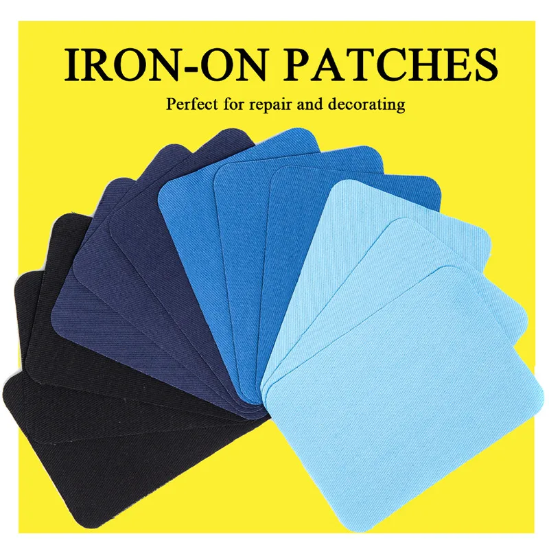 Thermo Adhesive Patches for Clothing, Iron on Jeans, Knee Repair Patch for Fabric, Self Adhesive Denim Patches, DIY Badge Appare