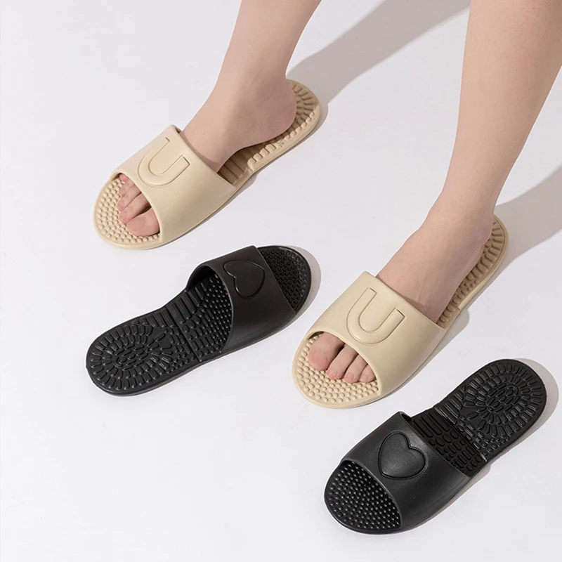 Lightweight Travel Slippers Women 2025 Summer Open Toe Soft Eva Bathroom Slides Woman Comfort Casual Non-Slip Flip Flops Ladies