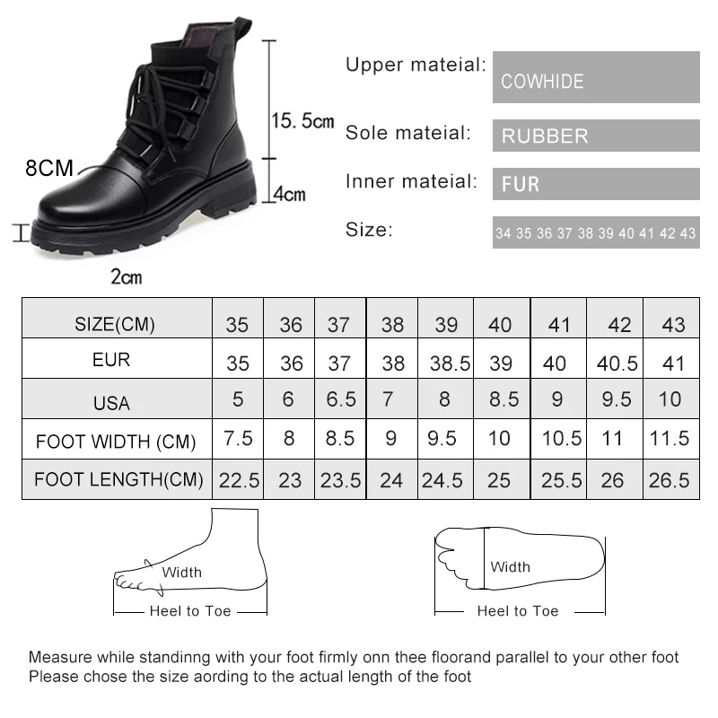 AIYUQI Women Winter Boots Large Size 2025 New Genuine Leather Women Motorcycle Boots Wool Warm Retro Non-slip Ladies Ankle Boots