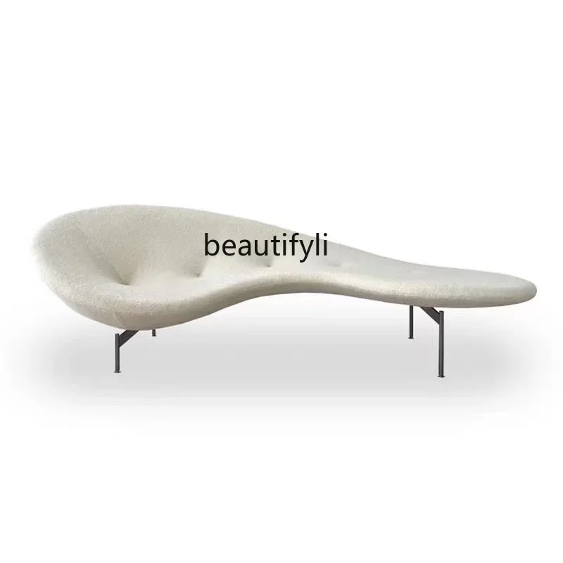 Nordic Designer Art Pea Sofa Shape Curved Shaped Modern Fashion Recliner designer chair  furniture