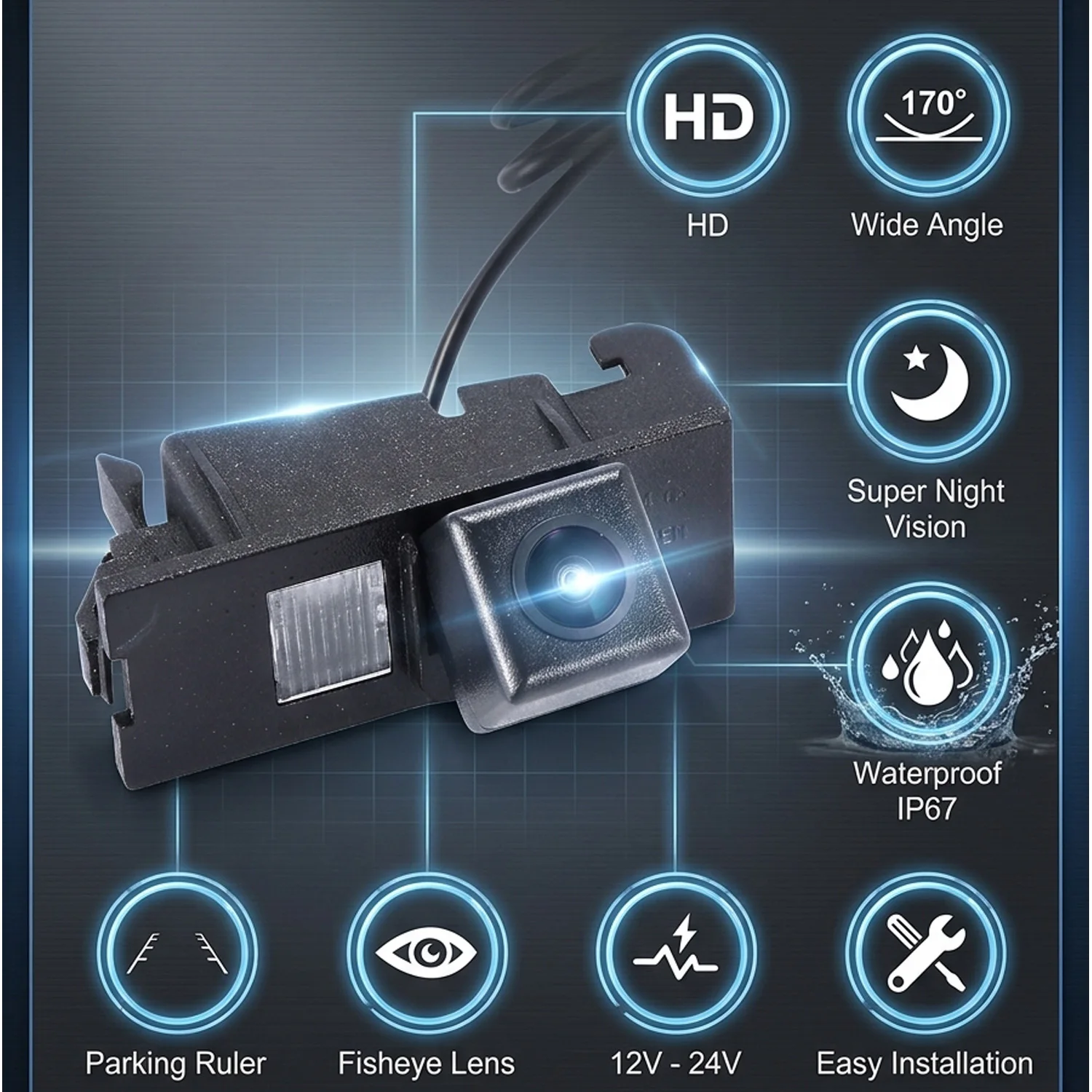 HD Car rear view camera For Opel Movano Combi X70/Renault Master/Laguna/Megan Station Wagon/Vel Satis/Clio