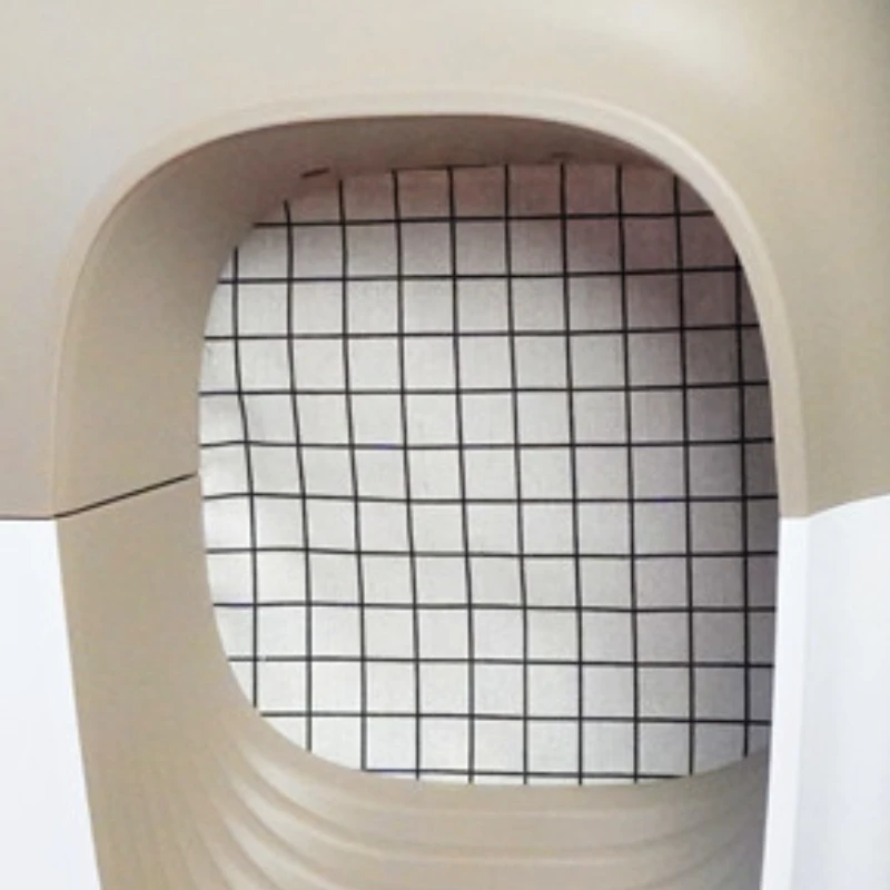 Petsnowy 자동 고양이 화장실 커튼 수제 냄새방지 벨트방지 모래 개인정보보호 고양이 화장실 쓰레기봉투