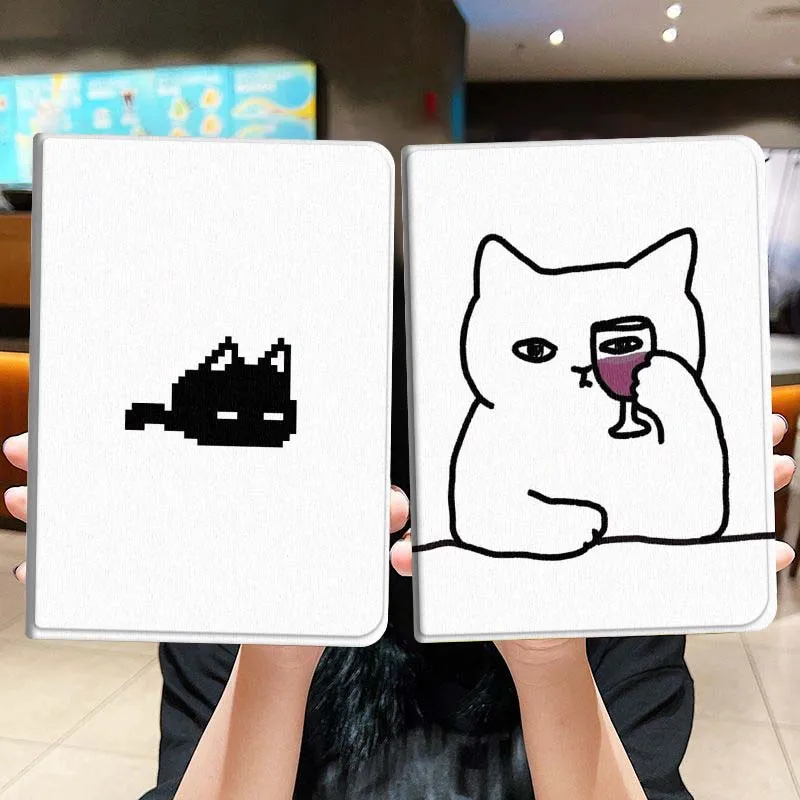 

Cartoon Cat Head Shape Gift Tablet Case For Lenovo Xiaoxin Legion Pad Tab Pro GT Y700 Gen4 2 11 P11 M10 K10 3rd Plus Gen