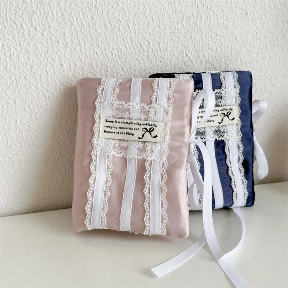 Loose Leaf Scrapbook Notebook Cover 5 Holes Lace Bow Card Booklet Cover Anti-scratch M5 Loose-leaf Notebook Cover Stationery