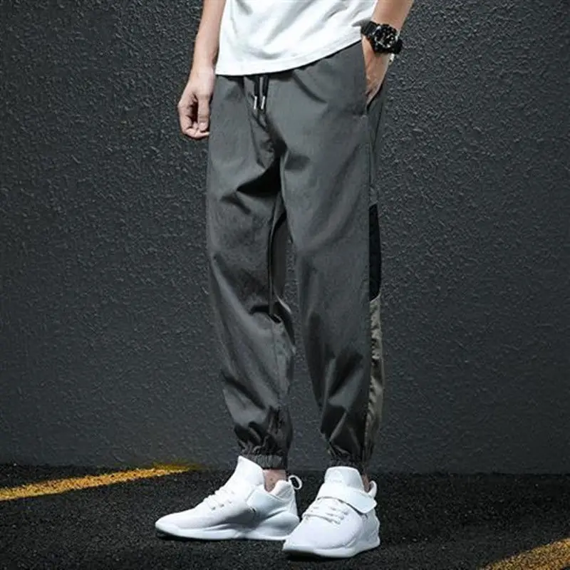 

Spring Autumn Fashion Letter Harem Pants Men Hip Hop Streetwear Black Grey Loose Sweatpants Men Joggers oversize Baggy Trousers