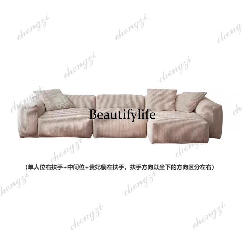 Modern Gray Living Room Sofas Designer Italian Curved Floor Sofa Living Room Corner Boneless Banken Woonkamer Furniture For Home