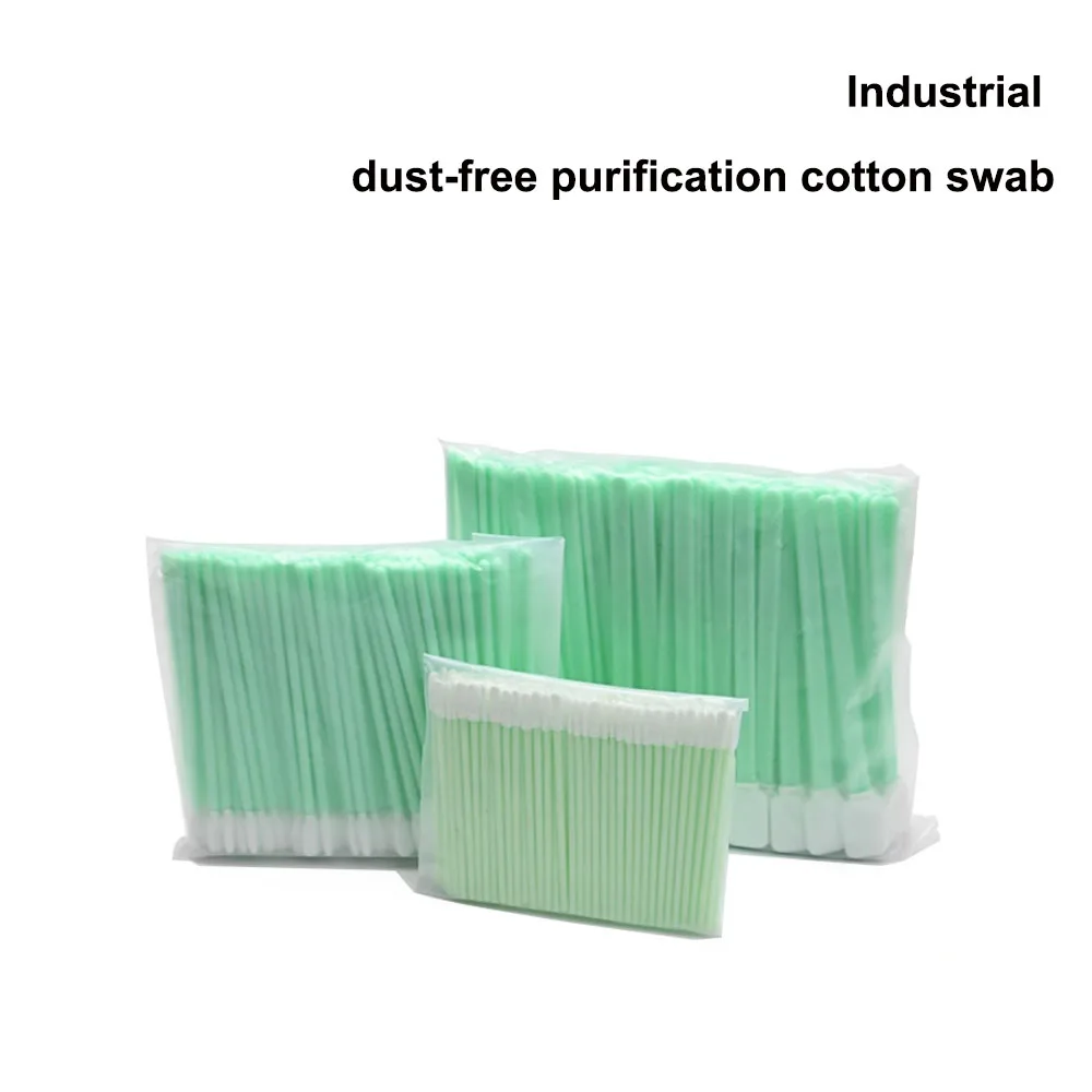 Industrial dust-free purification cotton swab Optical lens inkjet printer nozzle camera Laser protection lens special wipe