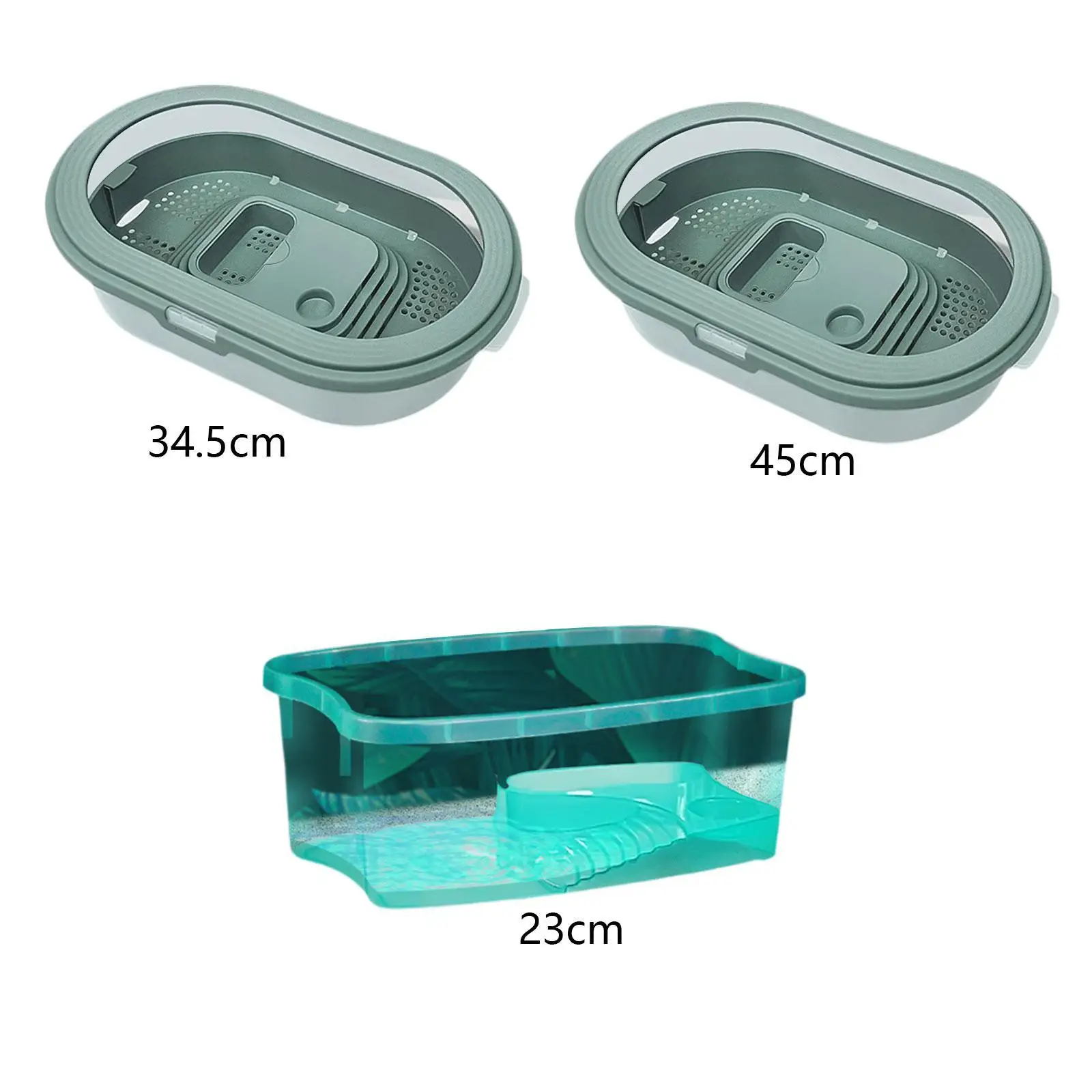 Turtles Tank, Aquarium Turtle Habitat, Feeding Box Terrapin Indoor Decor, Small Creatures Reptile Tank