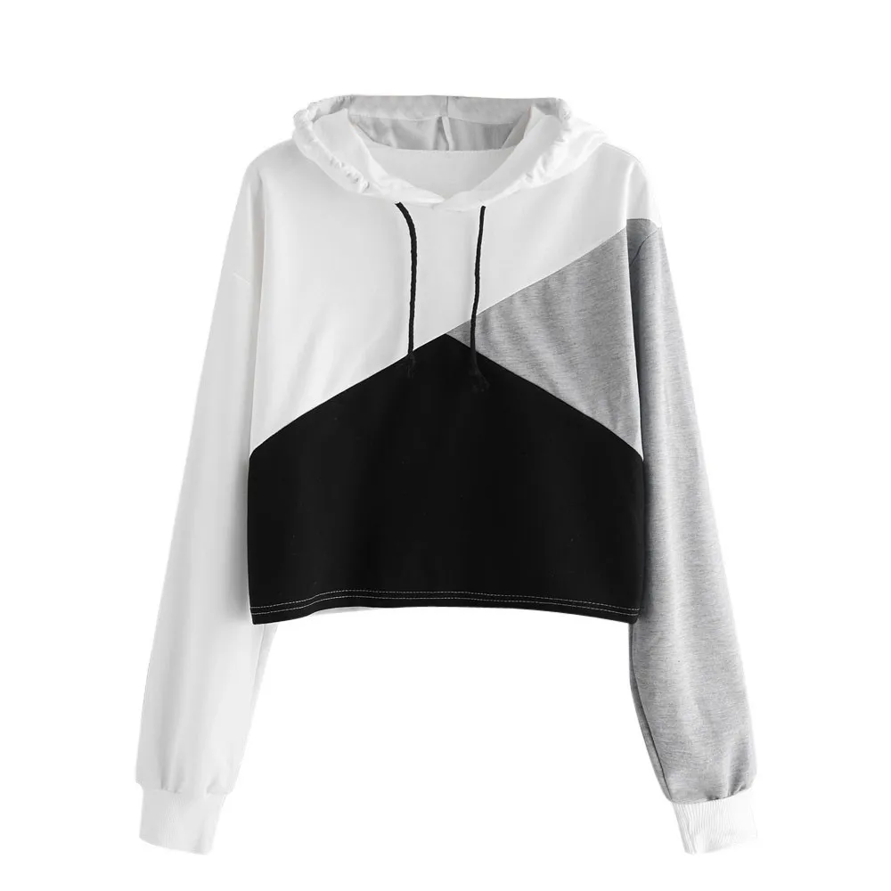 Hoodie de manga comprida feminino, moletom, pulôver com capuz, blusa, jogging, kpop