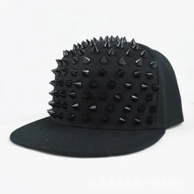 Nieten-Flachmütze für Männer und Frauen, Punkrock, Hip-Hop-Bolzen-Baseballmützen, männlich, weiblich, Jugend, Teenager, Jungen, Mädchen – Detail 34