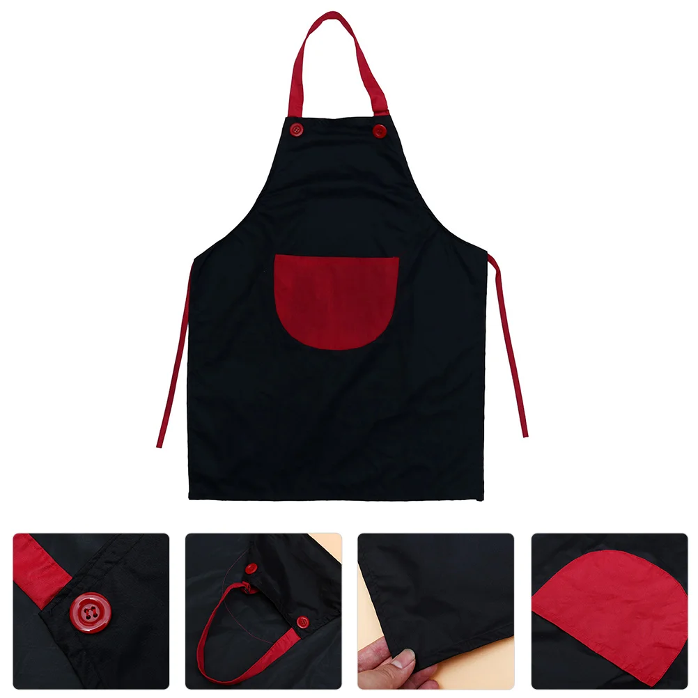 Painting Apron Baby Bibs for Children Waterproof Mandil Artist Kids Kitchen Aprons Drawstring