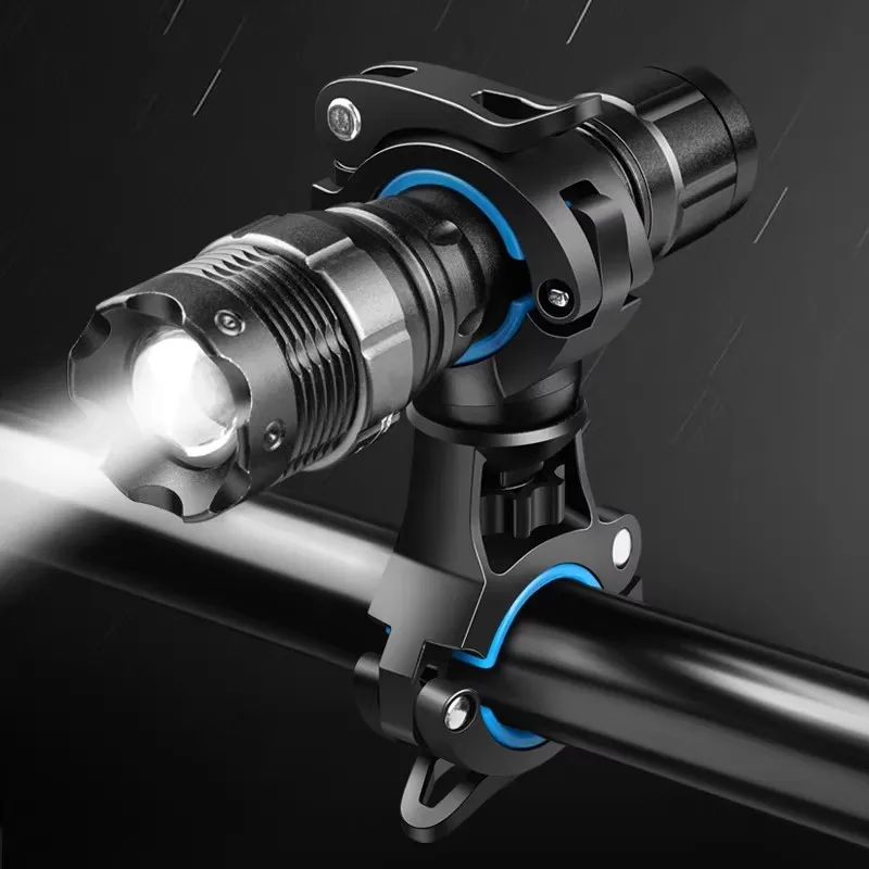 Bicycle Light Flashlight Holder Multi-Functional 360° Rotation Quick Release Wanxiang Ball Cycling Bike Equipment Accessories