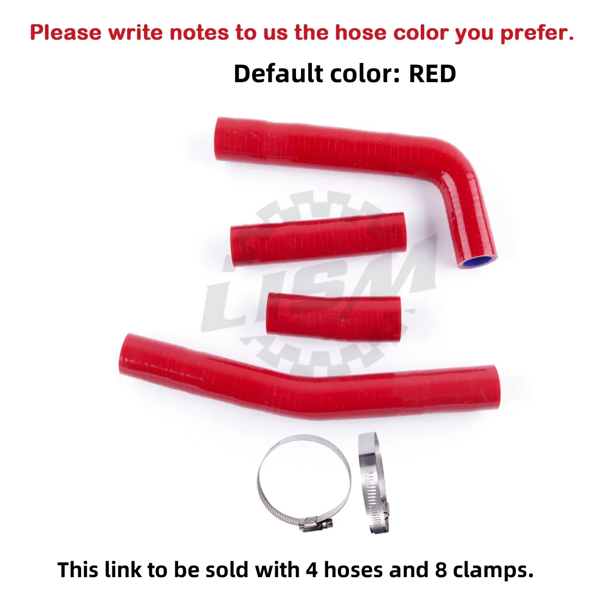 

4PCS 3PLY For Yamaha WR426F YZ426F YZ400F WR400F 1998-2002 Silicone Coolant Radiator Hose Kit Tube 1999 2000 2001