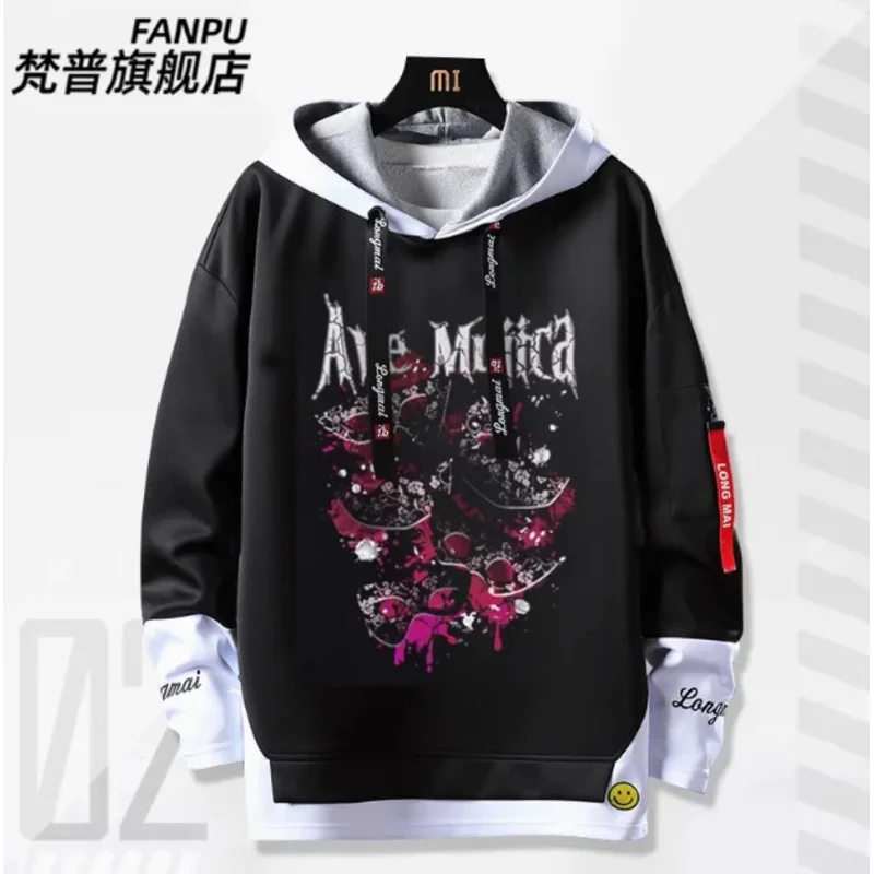 

Аниме БанГ-мечта Ии 2025л! Ave Mujica поддельная двухсекционная толстовка с капюшоном для косплея, осень-зима, мужское и женское пальто, свободная куртка, топы