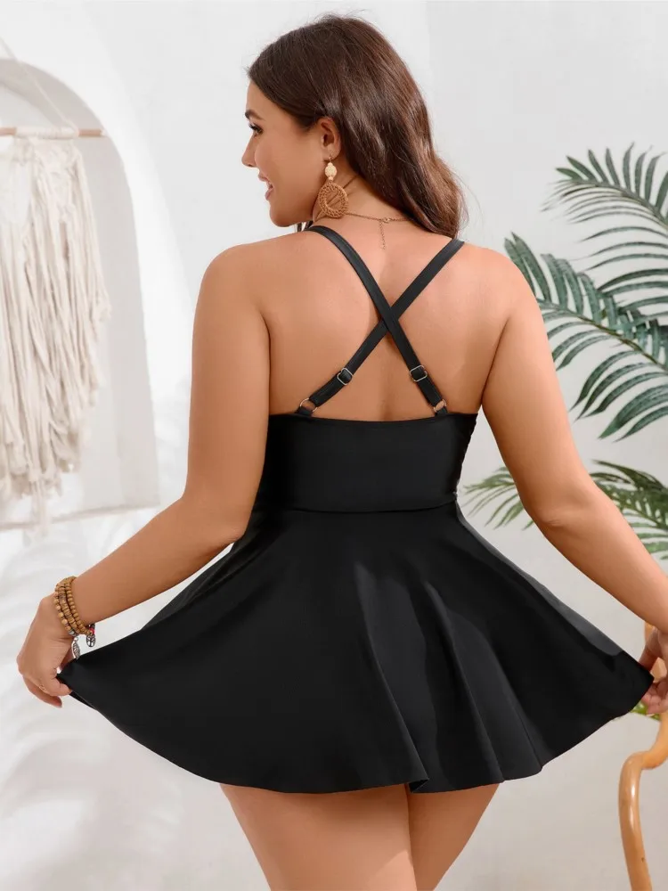 L-5XL Plus Size High Waist Bikini Women's Push Up Big Large Size Swimsuit 2026 Summer Mujer Tummy Control Swimwear Bikini Sets view 3