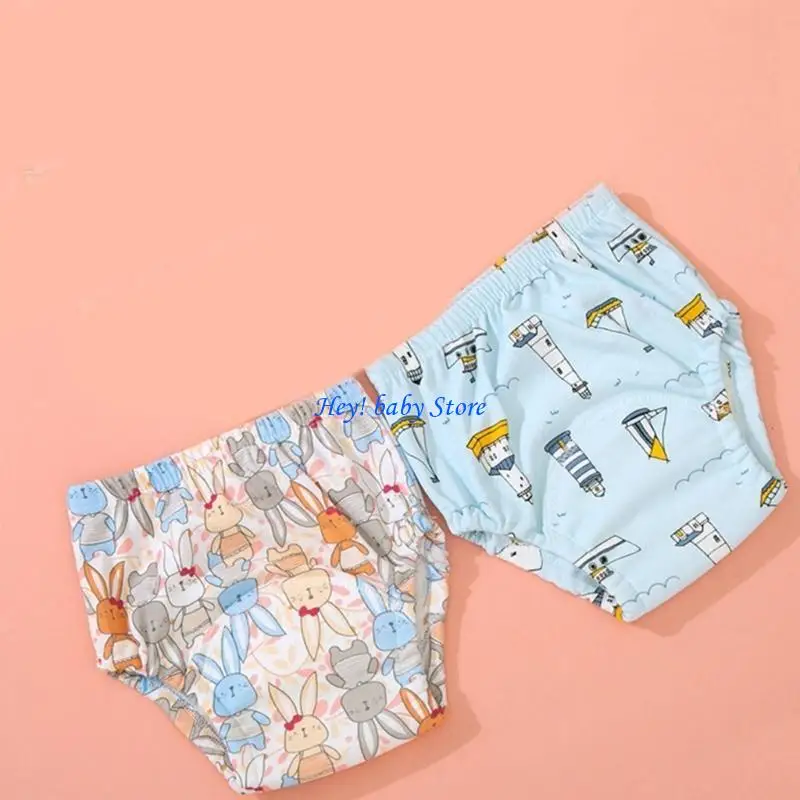 

Q1FE Хлопковое малыш тренировочные трусы нижнего белья брюки с подгузником