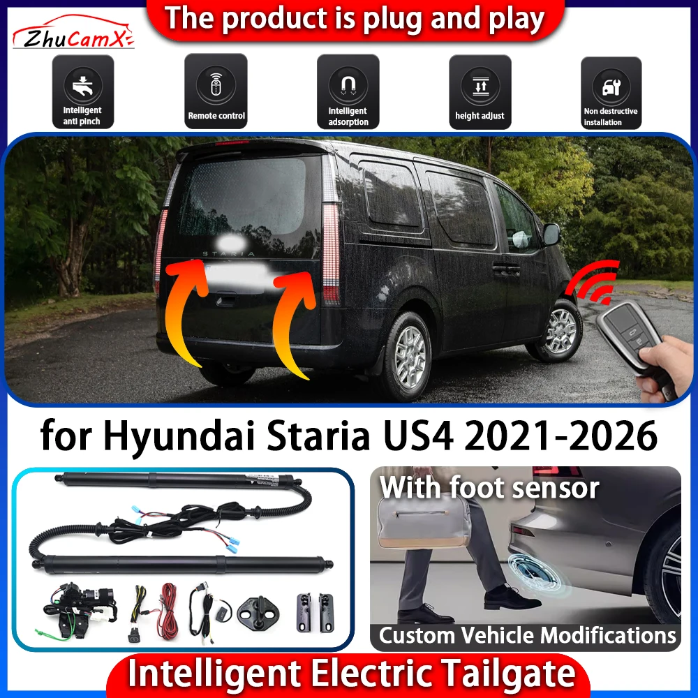 

ZhuCamX Smart Powered Tailgate System for Hyundai Staria US4 2021-2026 Automatic Intelligent Electric Trunk Lift Control Kit