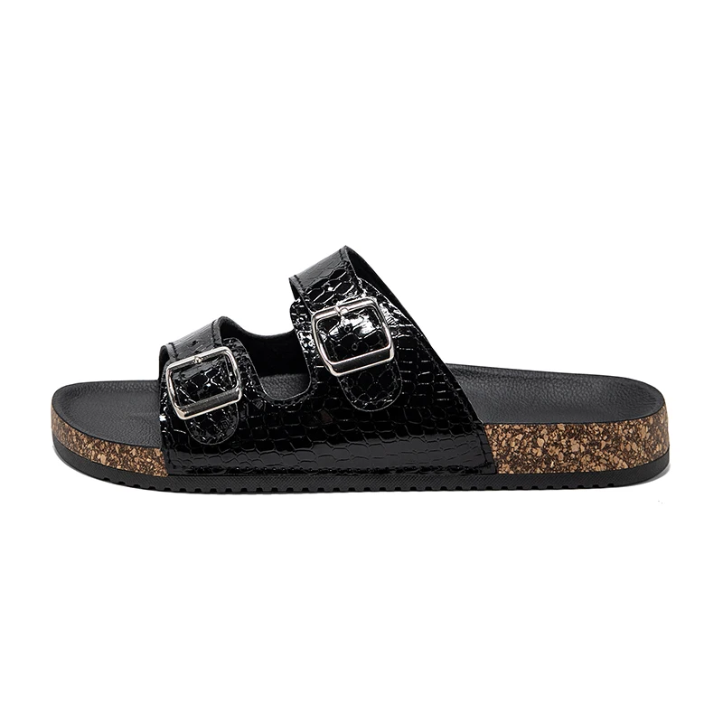 2026 Summer Men's Casual Cork Slides, Fashionable Retro Non-slip Versatile, Top Choice Beachwear Strappy Sandals