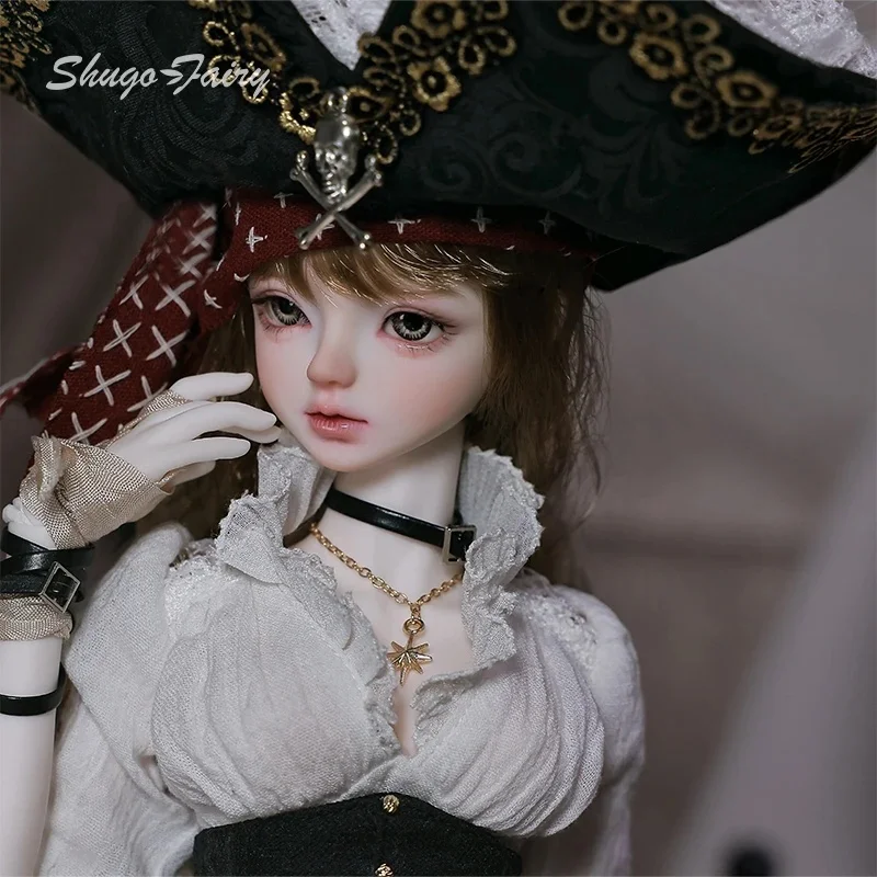 ShugaFairy Lynn Bjd Doll 1/4 Bariy Body Middle Ages Sea Warrior Pirate Captain Moveable Joints Full Set Fashion Doll Figure Toys