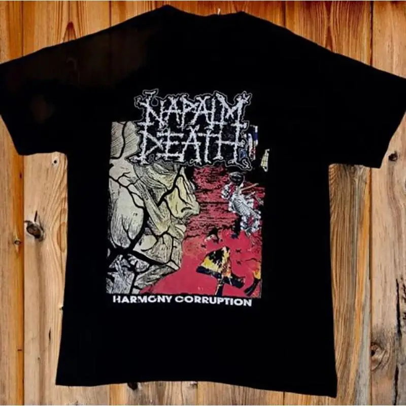 Napalm Death Harmony Corruption Black T Shirt