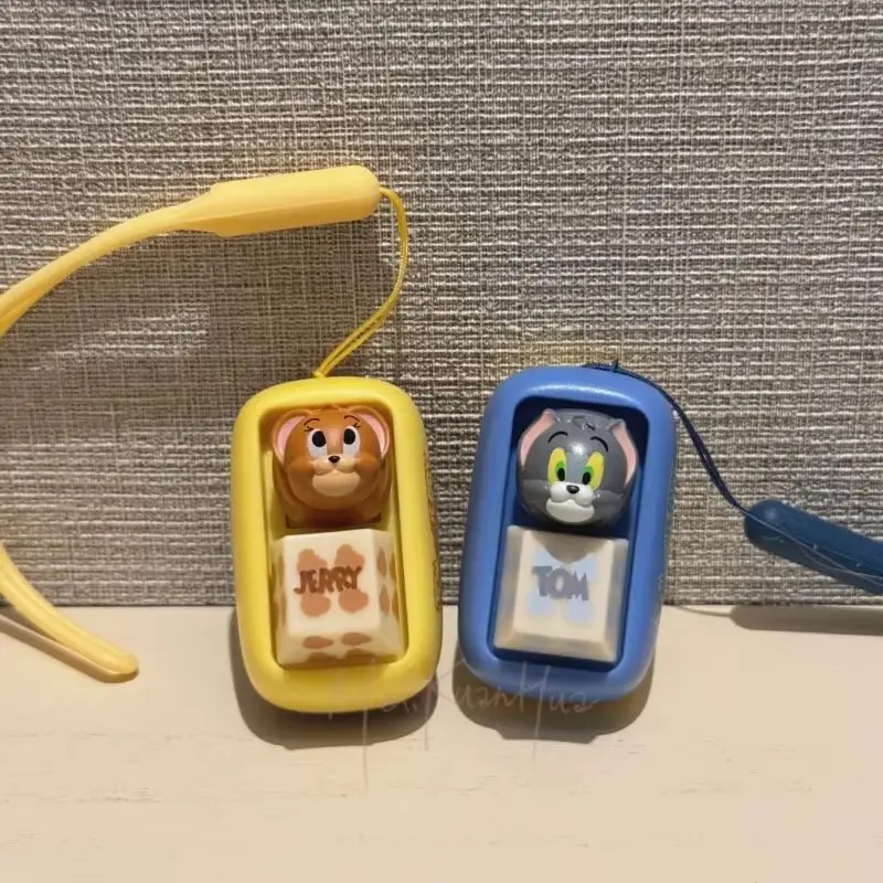 Tom And Jerry Keycap Blind Box Cute Bean Fingertip Keyboard Keycap Mysterious Surprise Box Exquisite And Interesting Toys