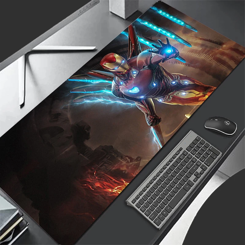 Marvel Homem De Ferro Gaming Mouse Pad, Mousepad, Mat Mesa, Teclado, Computador, Mesa, Acessórios PC Gamer, XXL, Varmilo