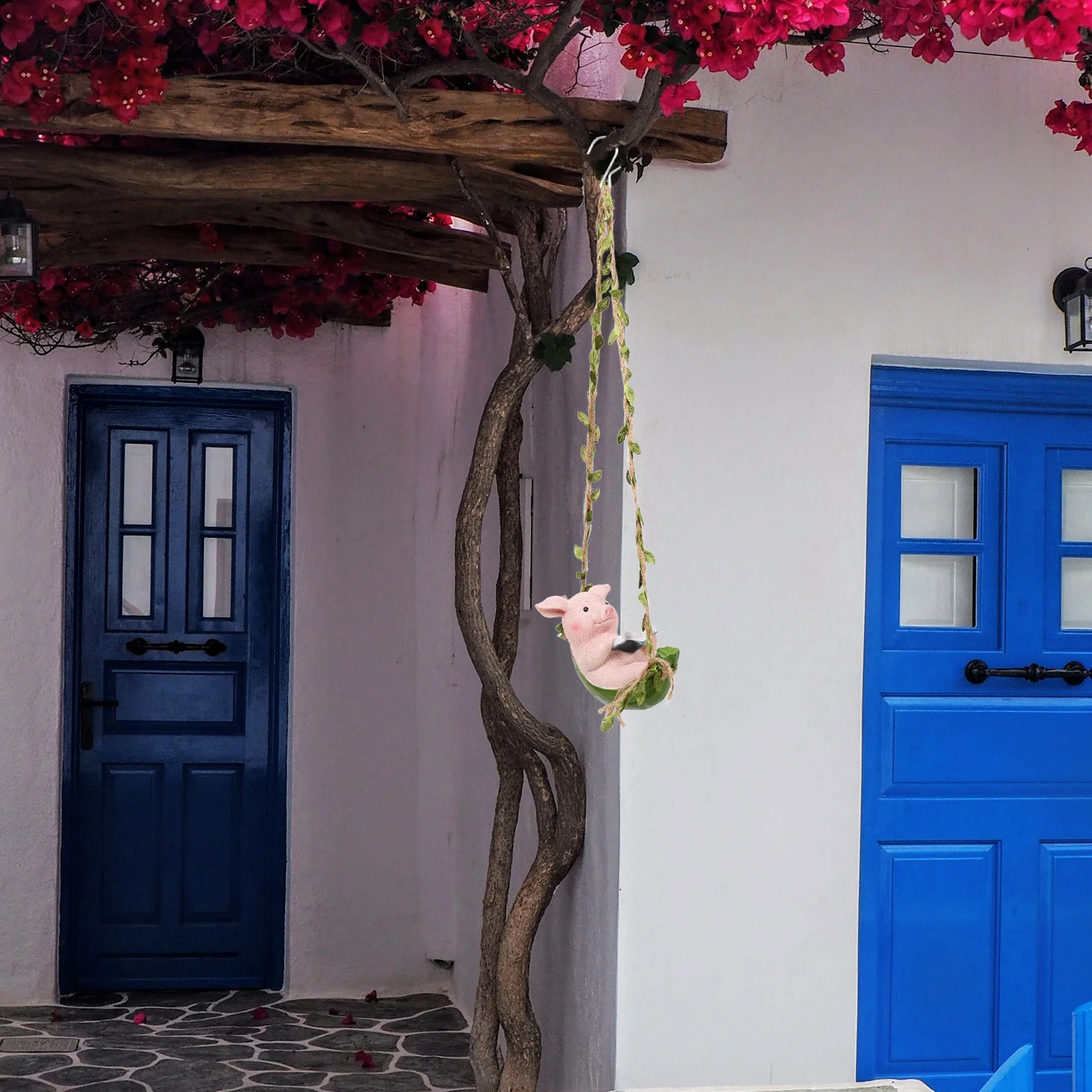 

Swing Pendant Swing Statue Garden Statue Outdoor Yard Decor Tree Hanging Pig Landscape Ornament Garden Pig Supplies